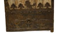 A Pair of Continental Iron Mounted Weathered Oak Doors — 19th Century