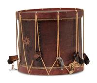A War of 1812 Painted Militia Drum