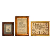 A Group of Three English Needlework Samplers