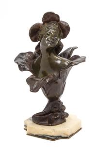 After Henri Godet, FRENCH, LATE 19TH CENTURY, Femme fleur