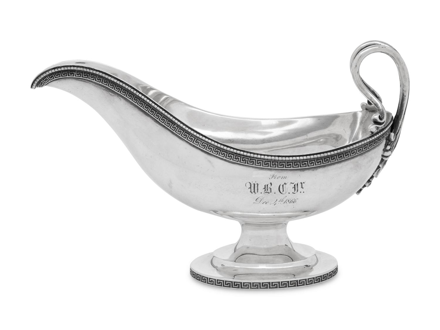 A Tiffany and Co. Silver Sauce Boat