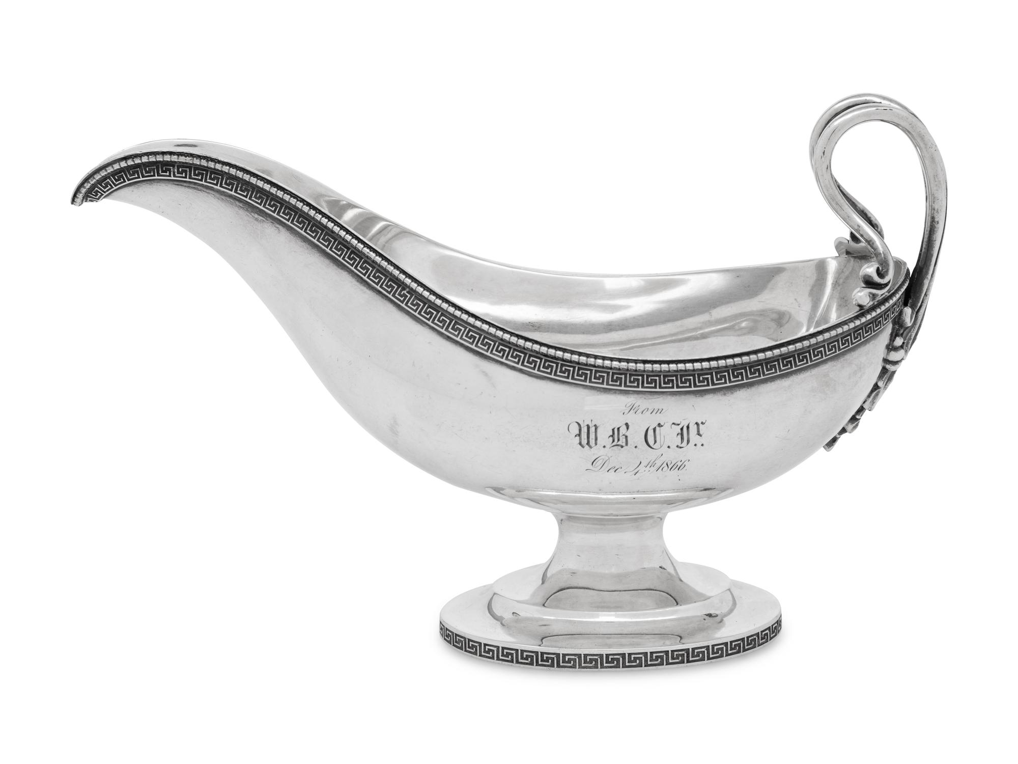 A Tiffany and Co. Silver Sauce Boat