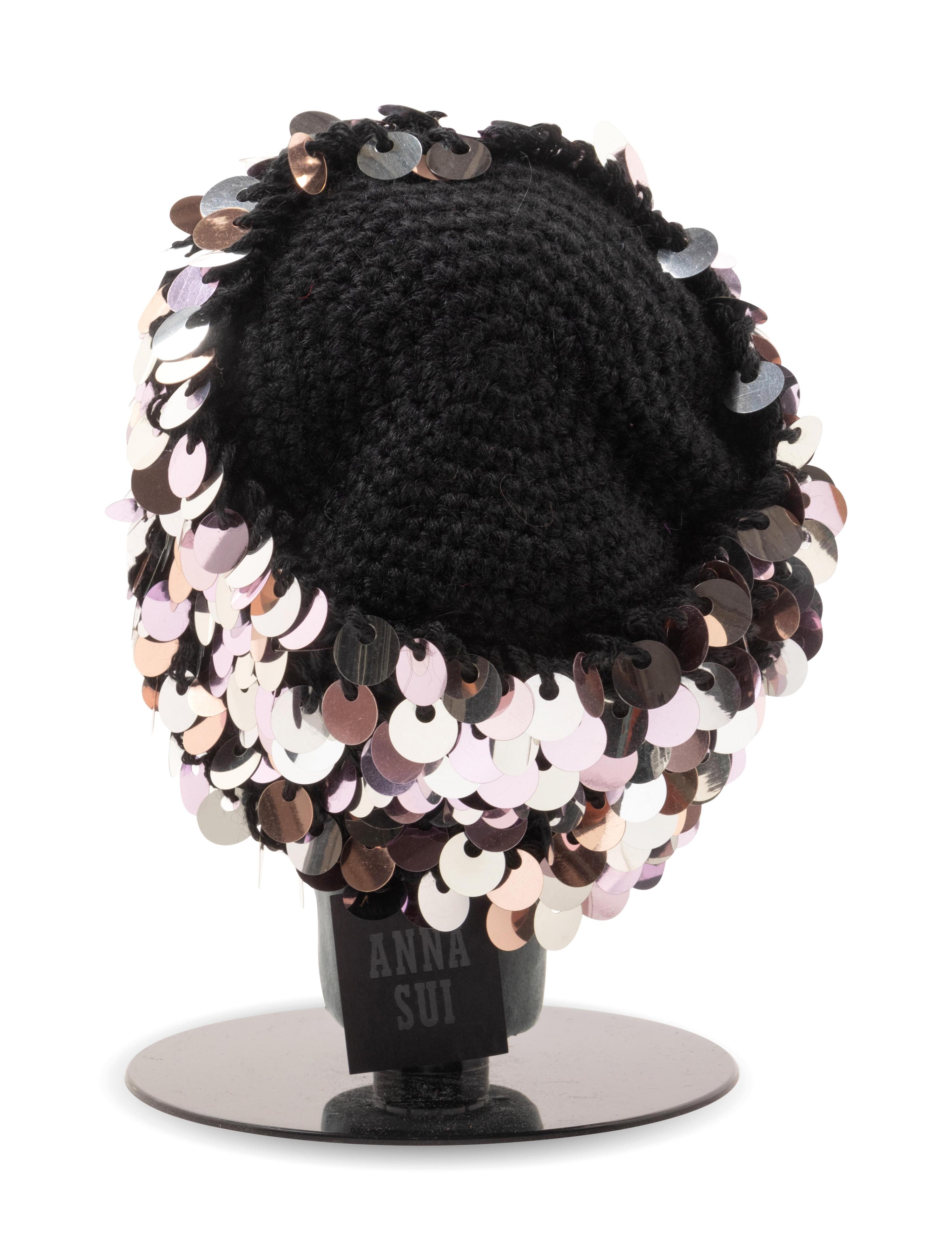 Two Rive Gauche Caps and One Anna Sui Knit Cap