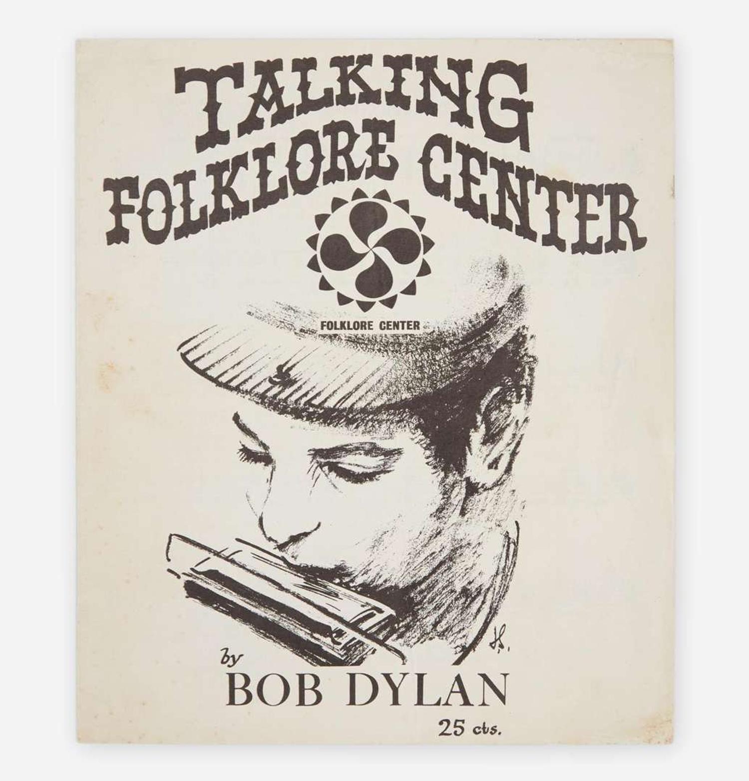 [Music] [Dylan, Bob] Group of 2 Rare and Early Bob Dylan Items