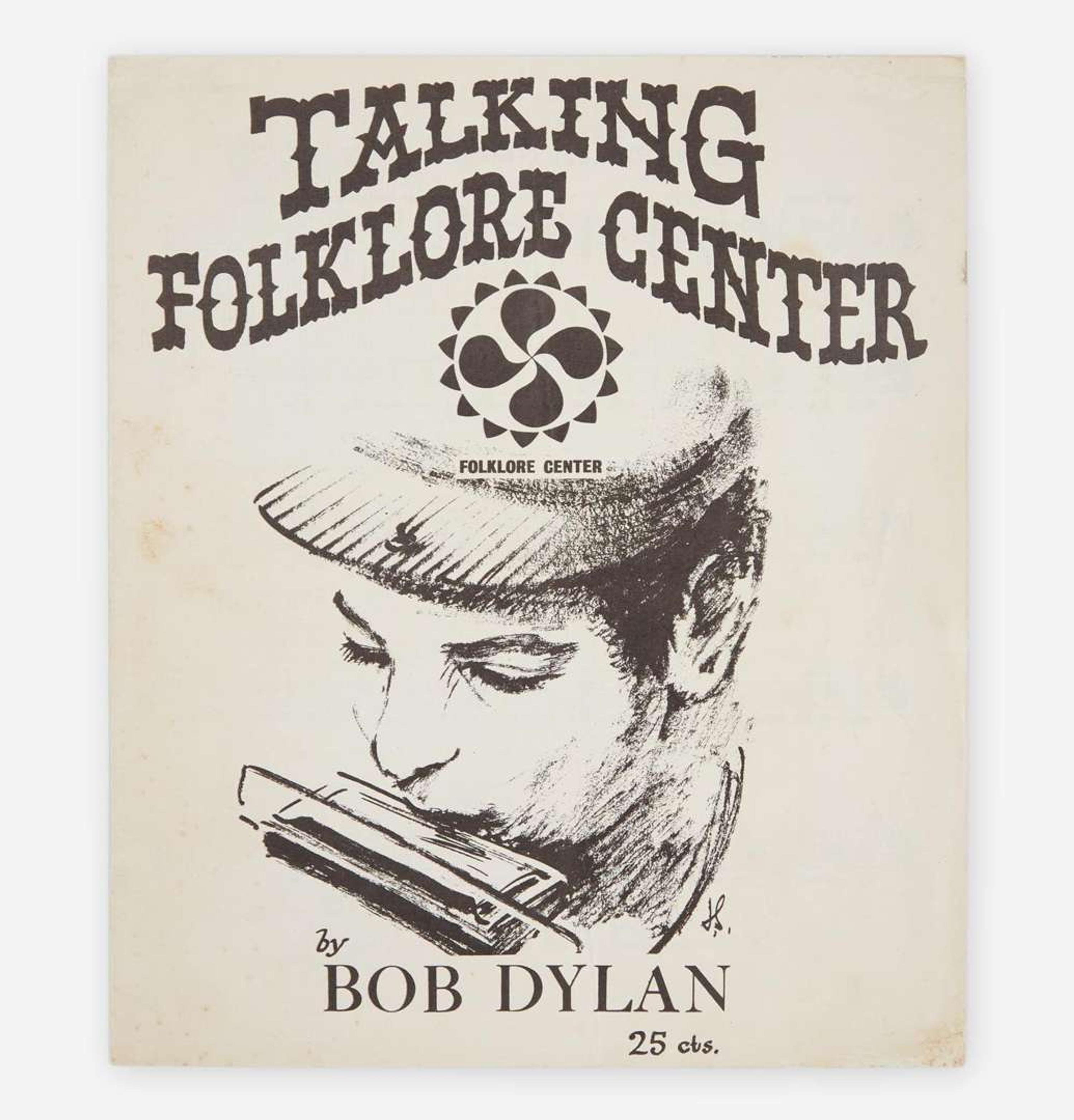 [Music] [Dylan, Bob] Group of 2 Rare and Early Bob Dylan Items
