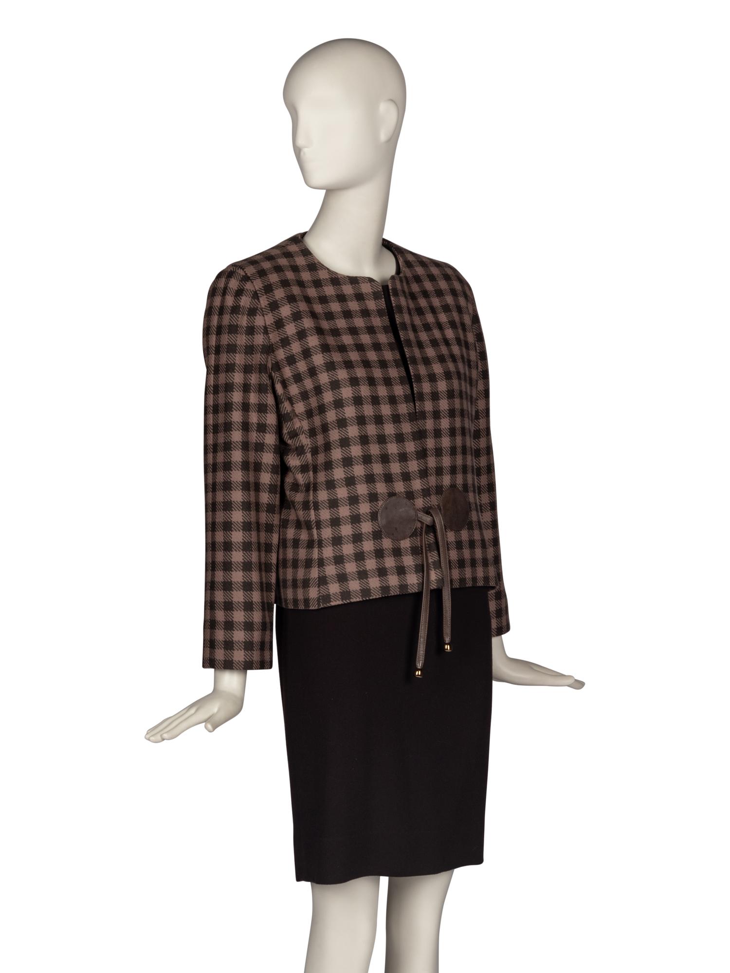 Pierre Cardin Haute Couture Tartan Jacket and Dress