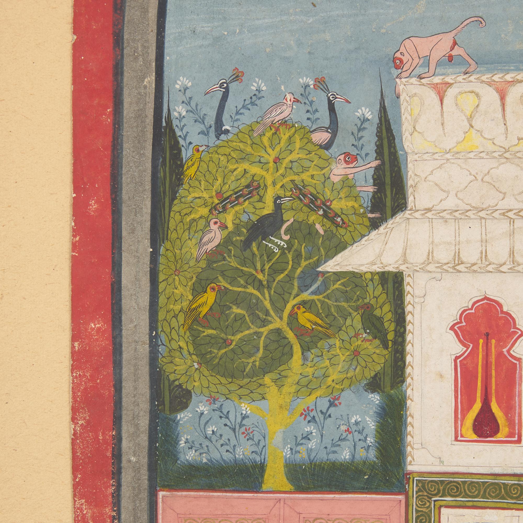 A Painting of Varari Ragini, Pages from a Dispersed Ragamala Series (Garland of Musical Modes), Madhya Pradesh (Malwa or Bundelkhand Region), India, Circa 1725-1750