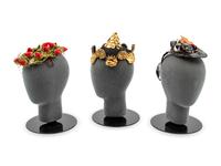 Three Bes-Ben Hats; One with Coins, One with Strawberries, One with Cats