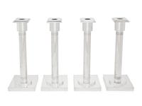 A Set of Four Art Deco Style Silver-Plate Candlesticks