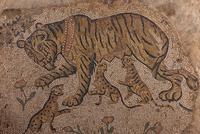A Late Roman Mosaic Panel of a Tigress with Cubs