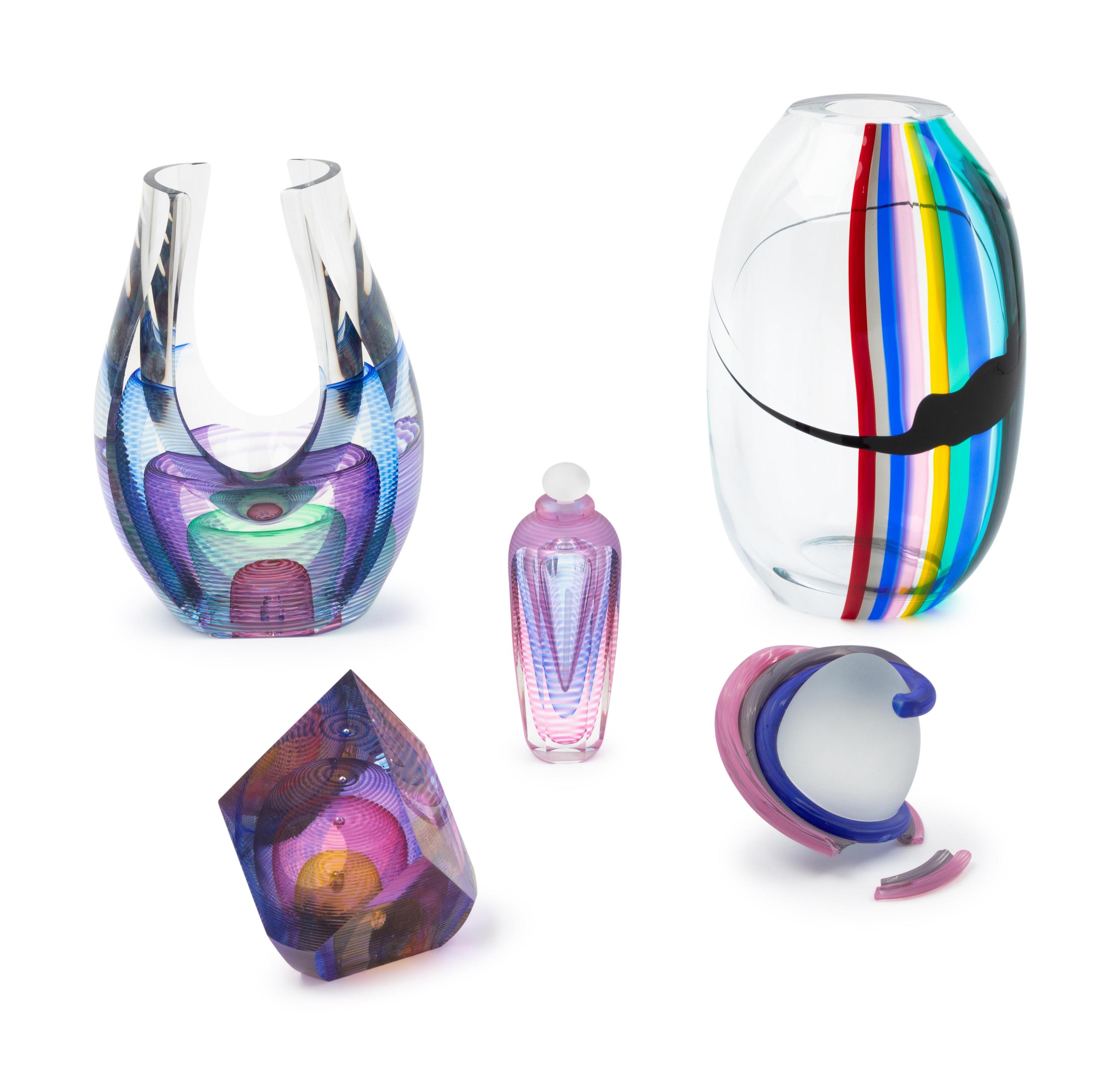 Five Studio Glass Articles — 20TH/21ST CENTURY