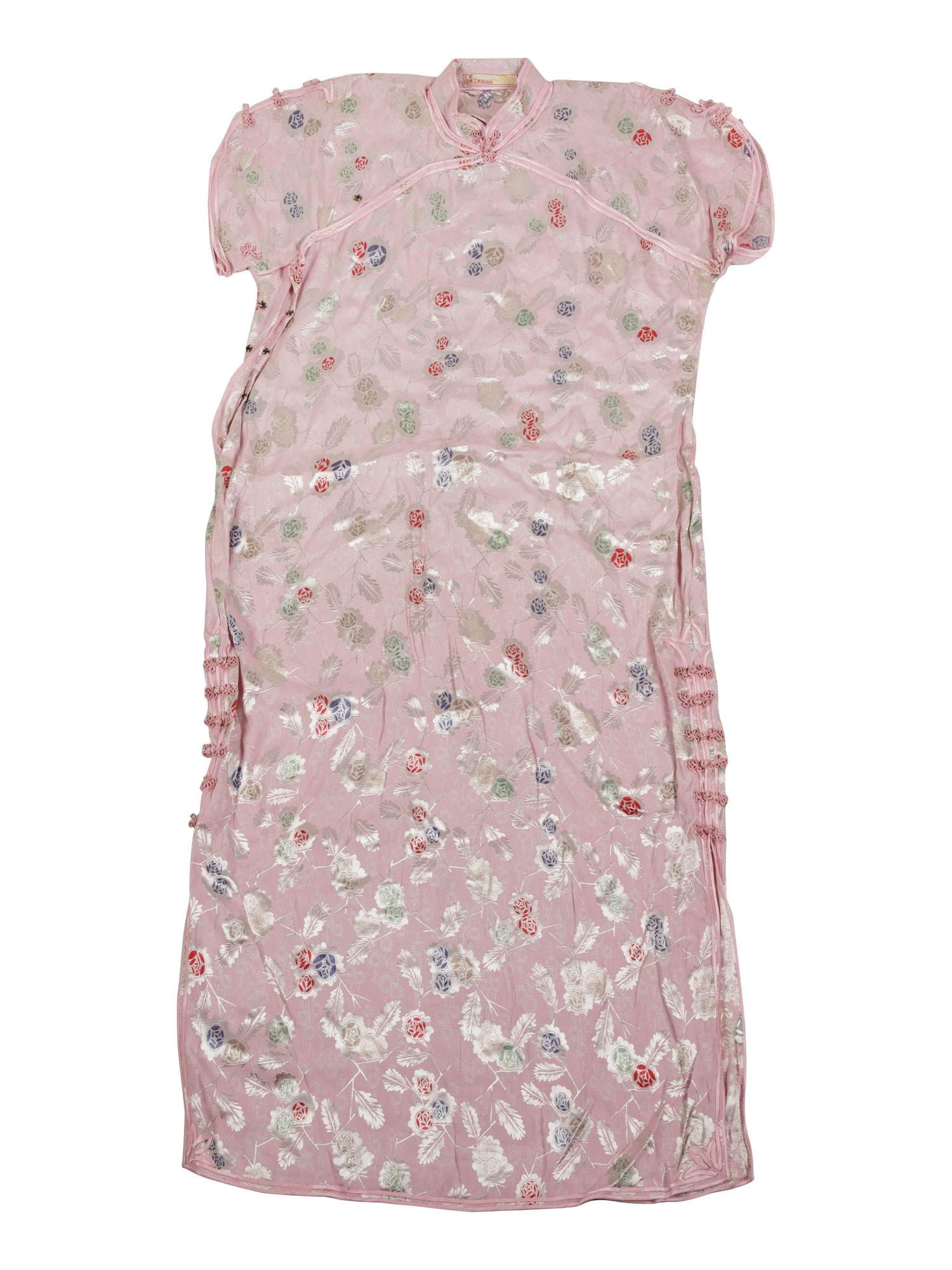 Two Chinese Silk Woven Lady's Cheongsam, Qipao