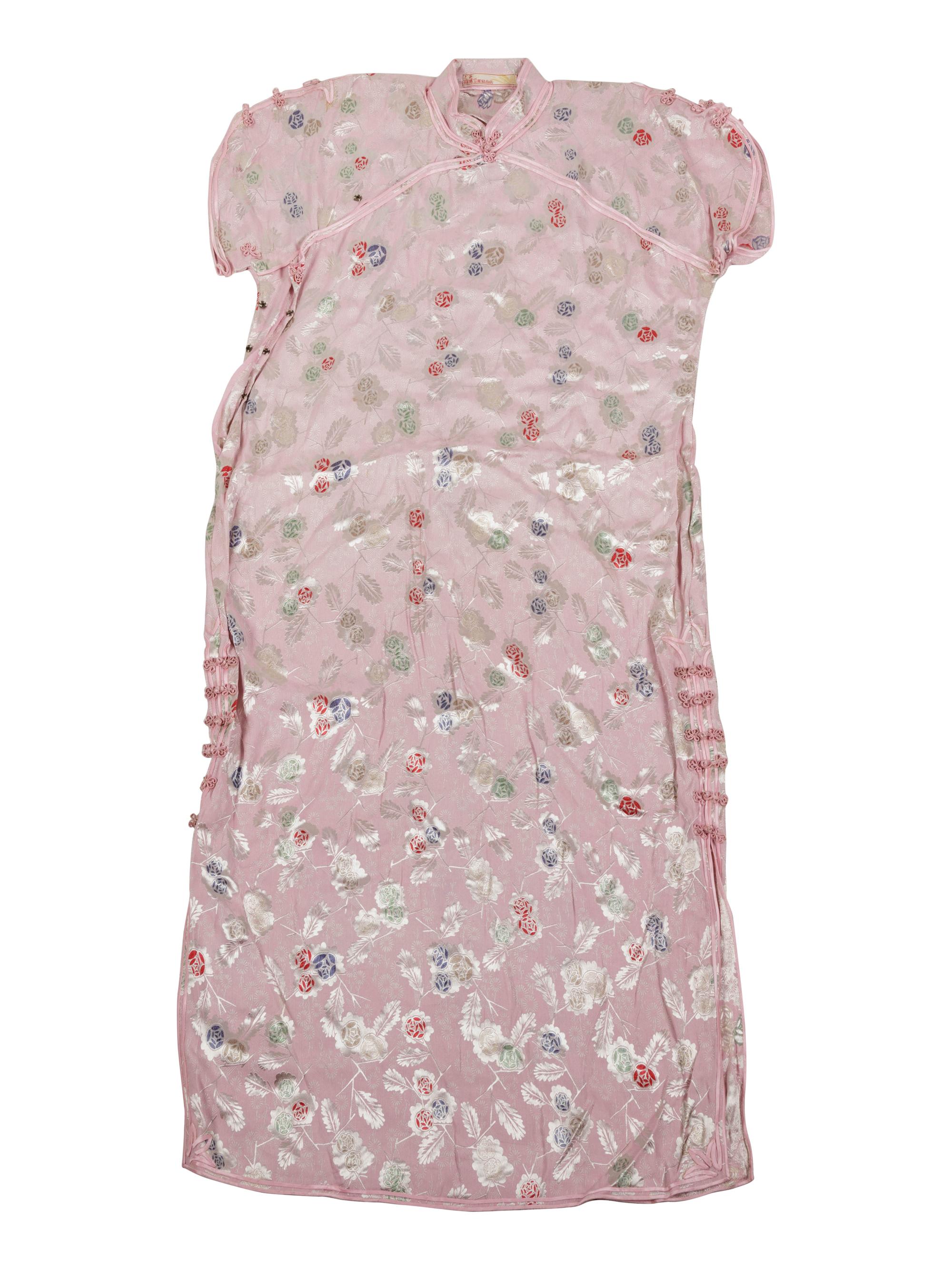 Two Chinese Silk Woven Lady's Cheongsam, Qipao