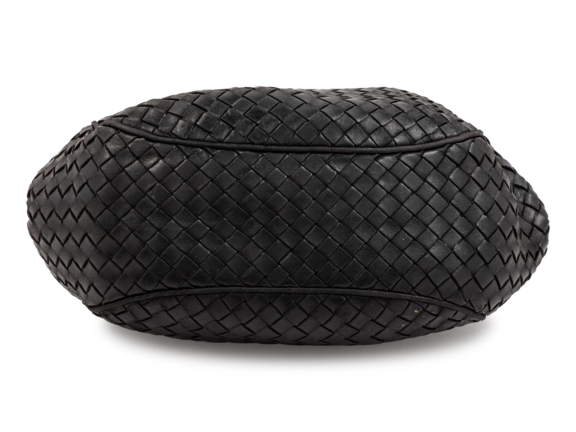 A Bottega Veneta Black Intrecciato Bag