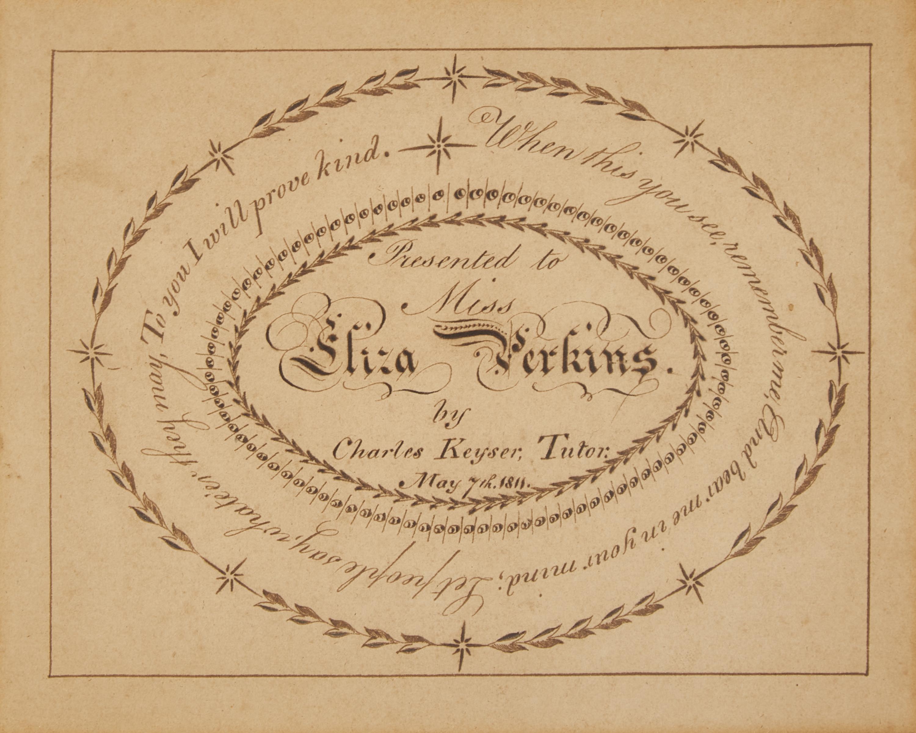 A Group of Pennsylvania Works on Paper Including Fraktur Rewards of Merit
