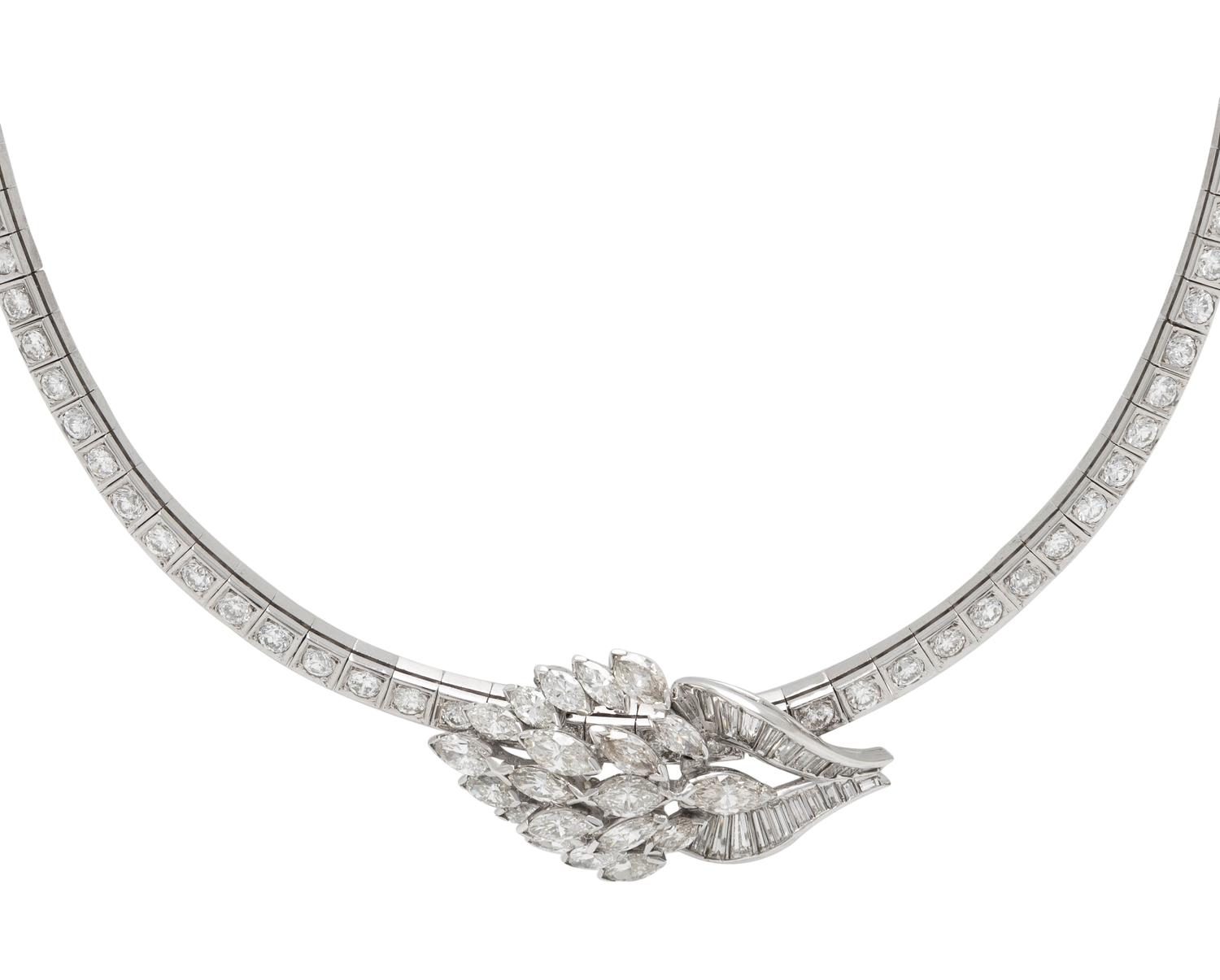 CONVERTIBLE DIAMOND BROOCH/NECKLACE