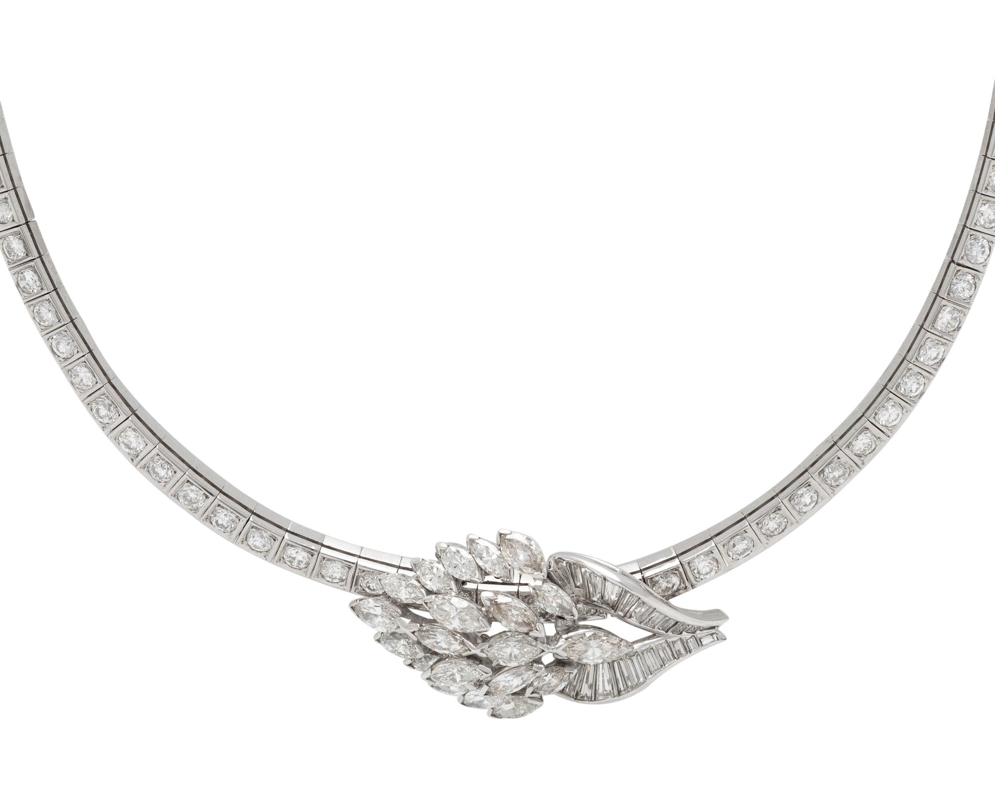 CONVERTIBLE DIAMOND BROOCH/NECKLACE