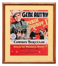 Gene Autry Western Wear and Poster
