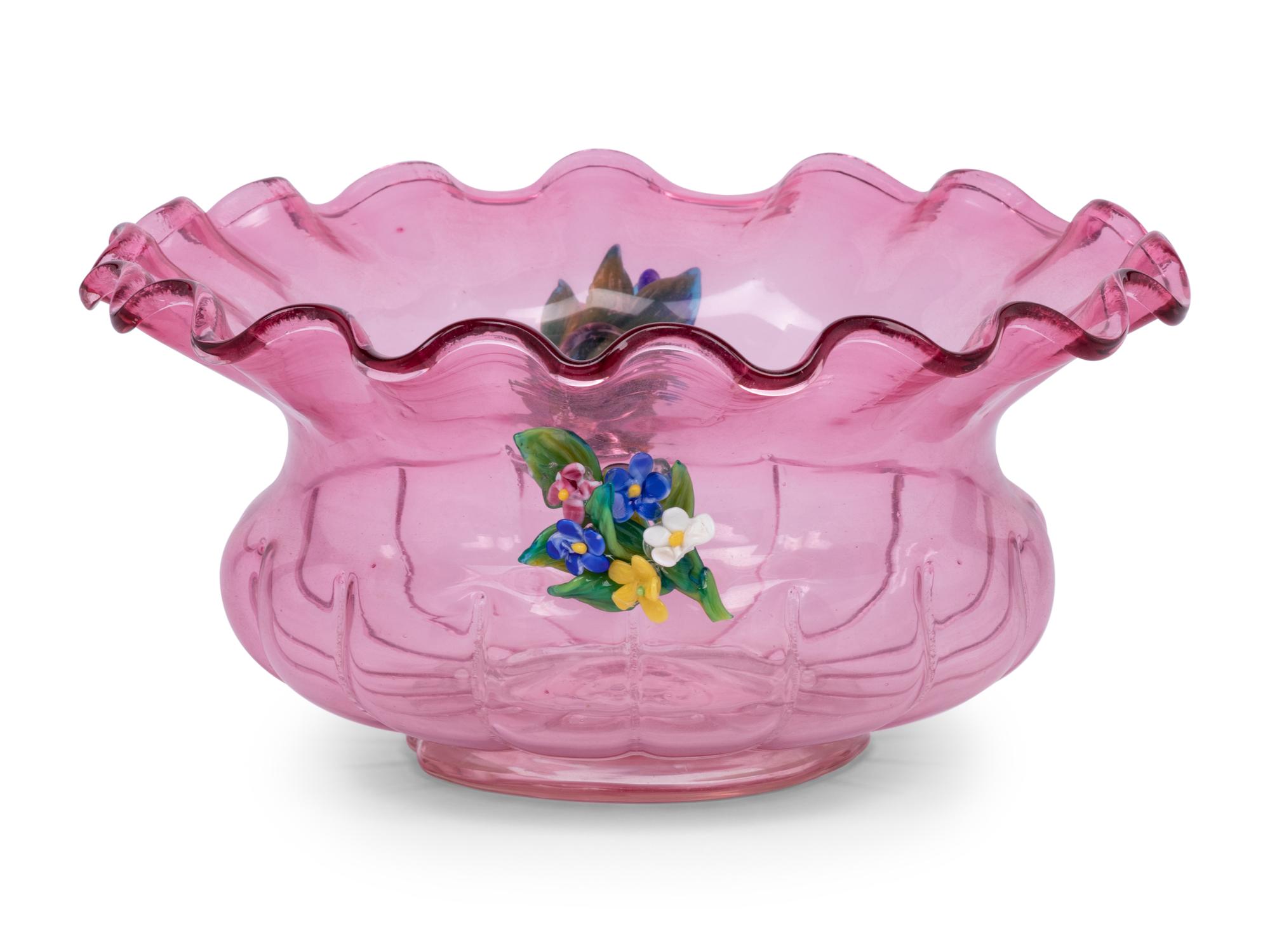 A Venetian Glass Table Garniture