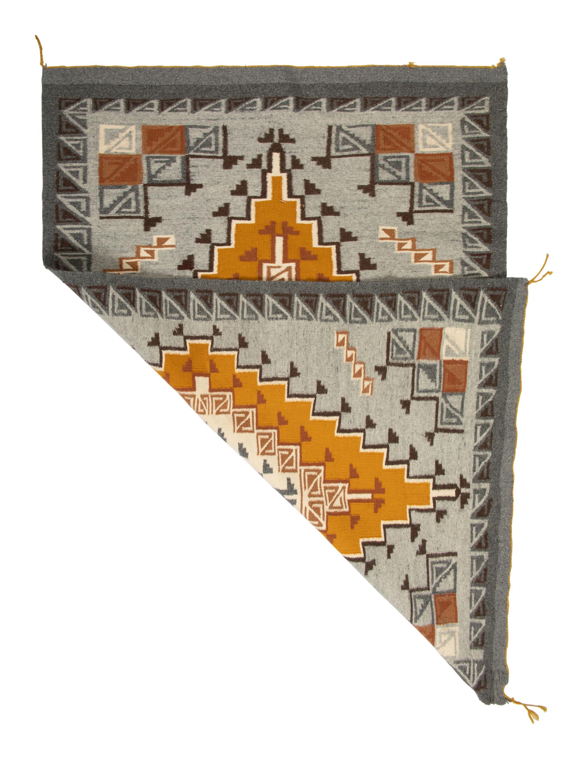 Navajo Two Grey Hills Weavings / Rugs