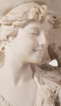 A Composition Bust of a Lady