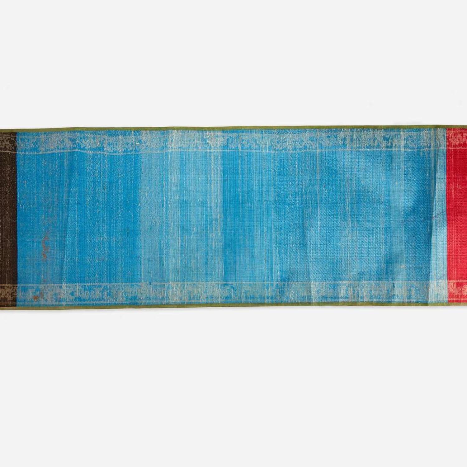 A Chinese brocade "edict" scroll 19th century