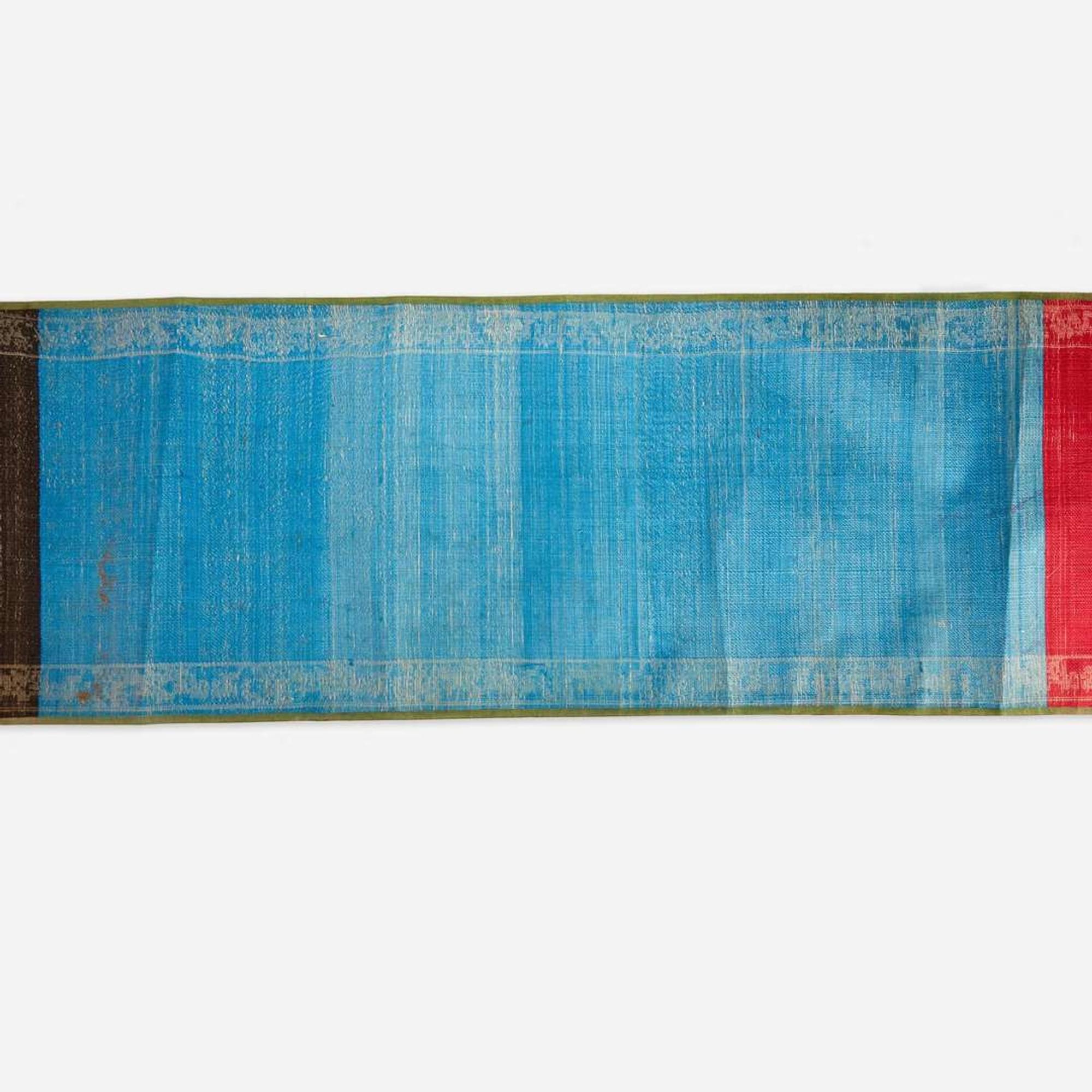 A Chinese brocade "edict" scroll 19th century
