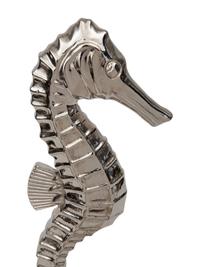 A Pair of Nickel Plated Brass Seahorse Figures