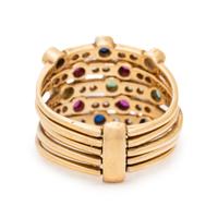 MULTIGEM AND DIAMOND HAREM RING