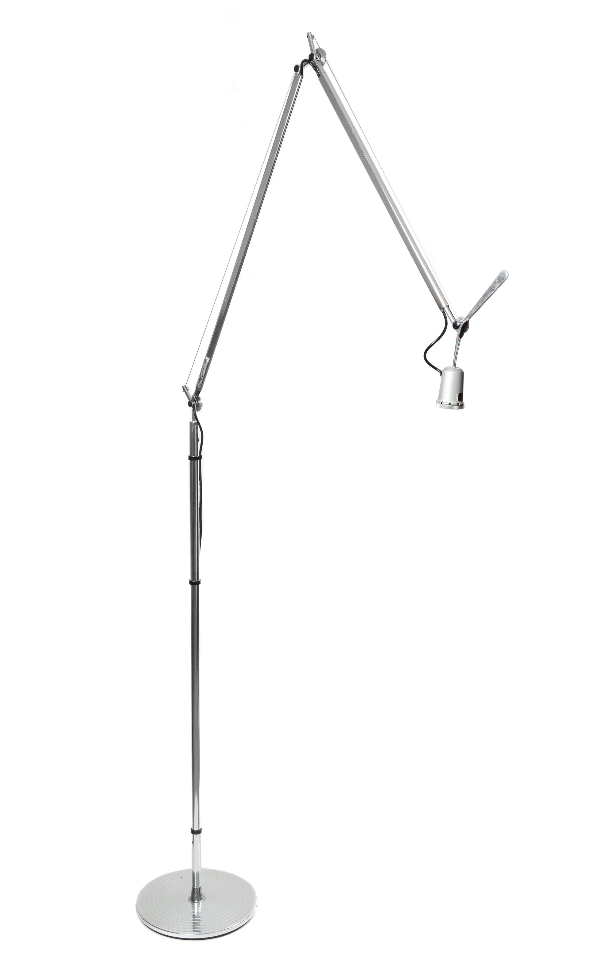 A Pair of Adjustable Modern Floor Lamps