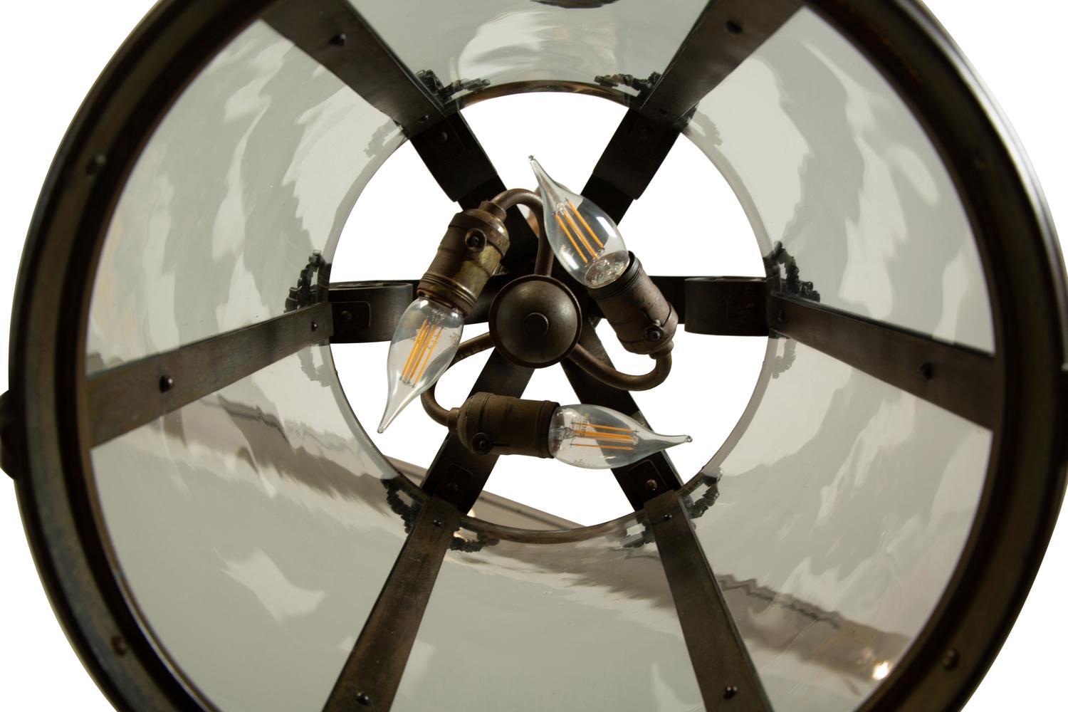 A Pair of Continental Bronze Hall Lanterns