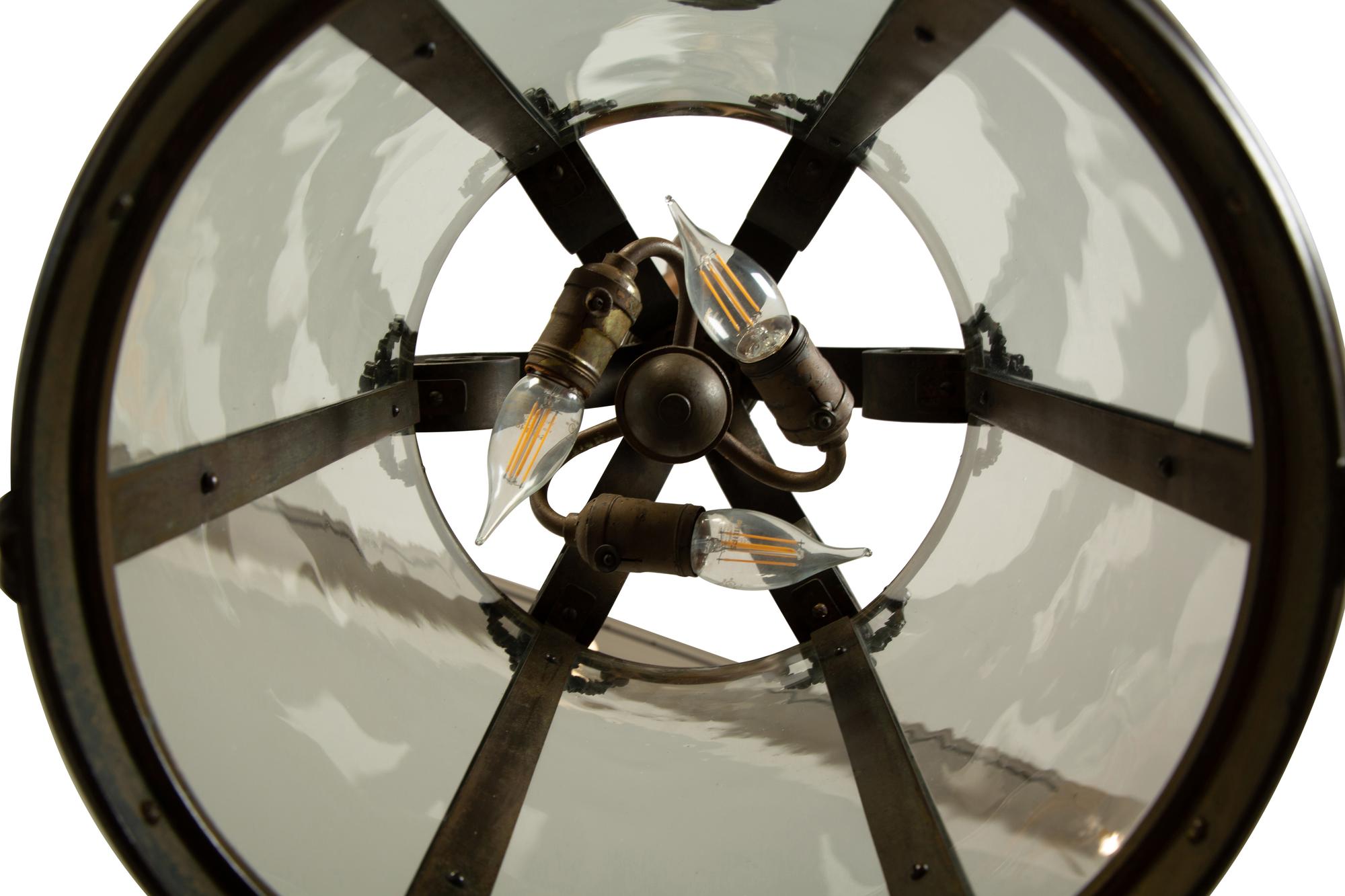 A Pair of Continental Bronze Hall Lanterns