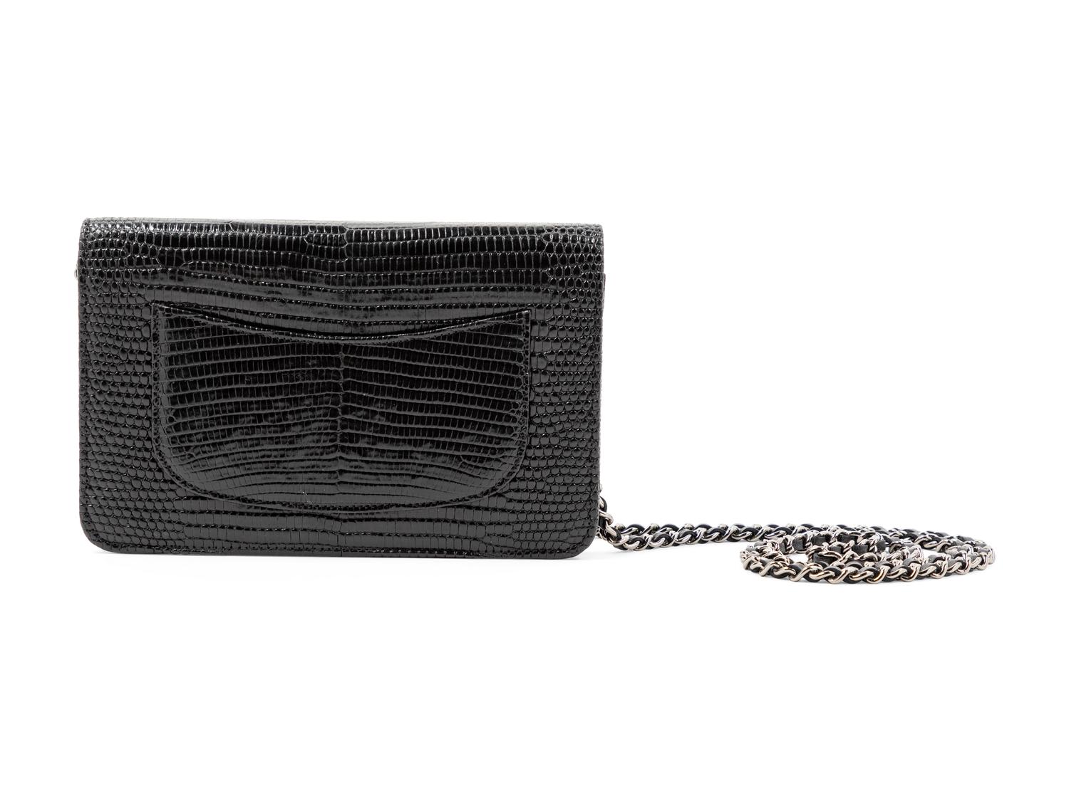 Chanel Lizard Wallet on a Chain, 2015-16