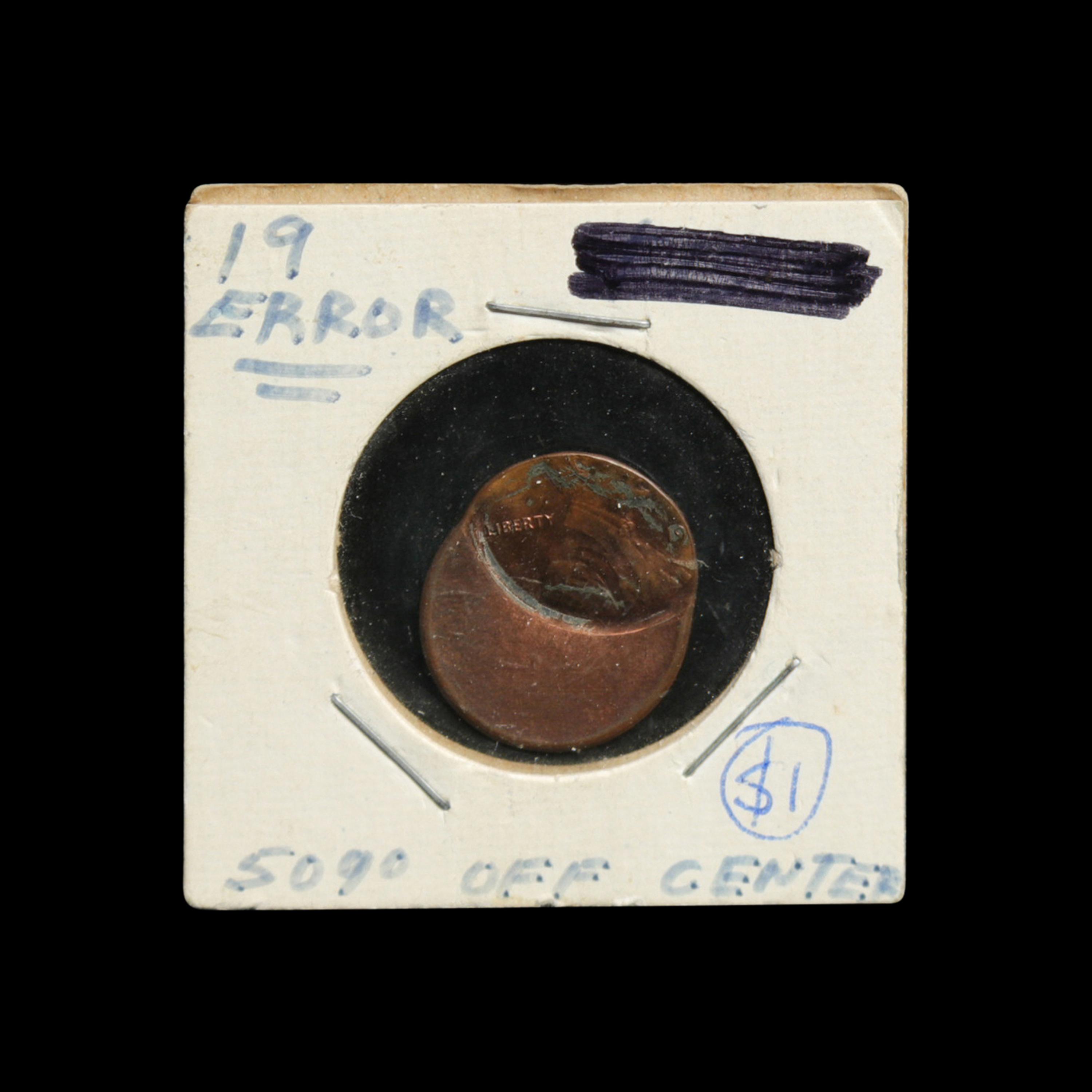 [ERROR] An Off-Center Lincoln 1c Coin