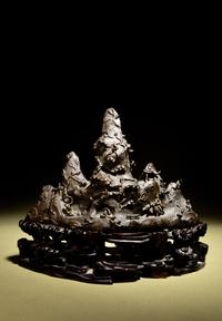 A Five-Peak Mountain-Form Brush Rest and Stand, Bijia