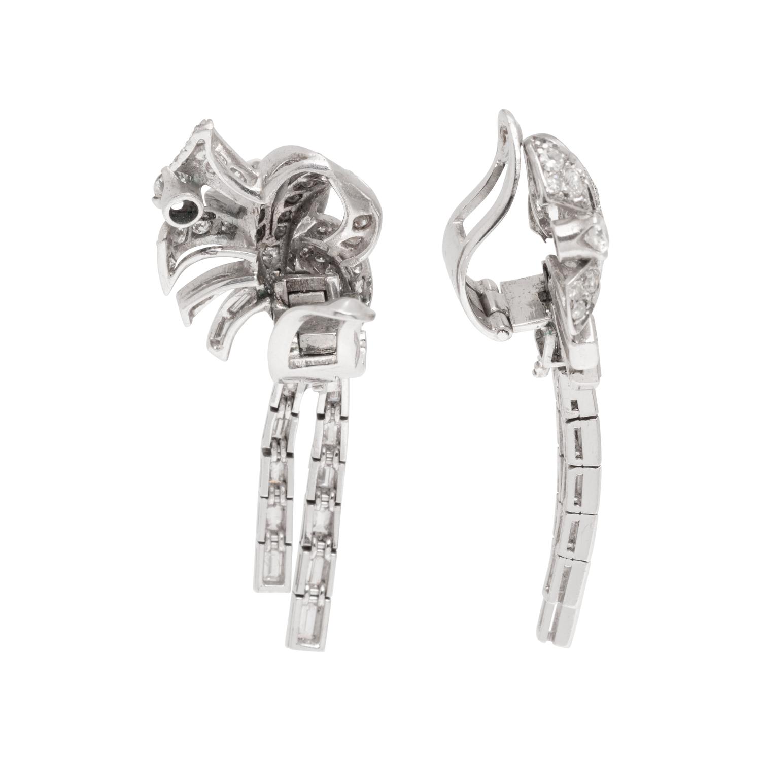 CONVERTIBLE DIAMOND EARCLIPS