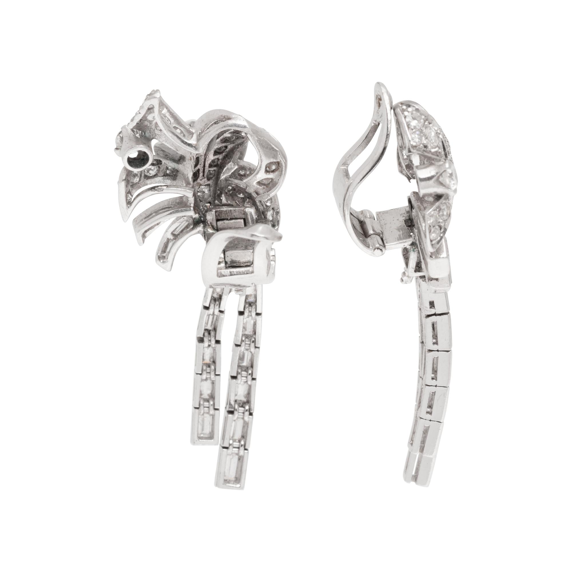 CONVERTIBLE DIAMOND EARCLIPS
