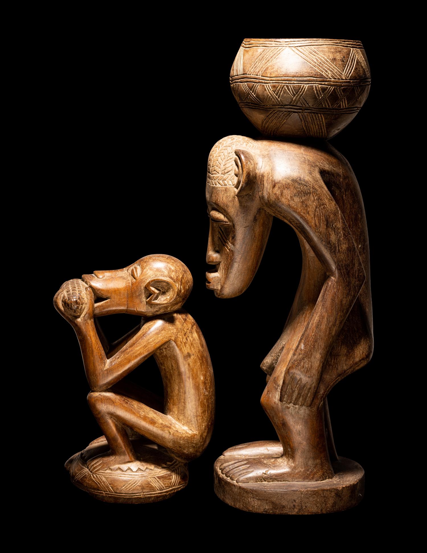 Two African Wood Figures