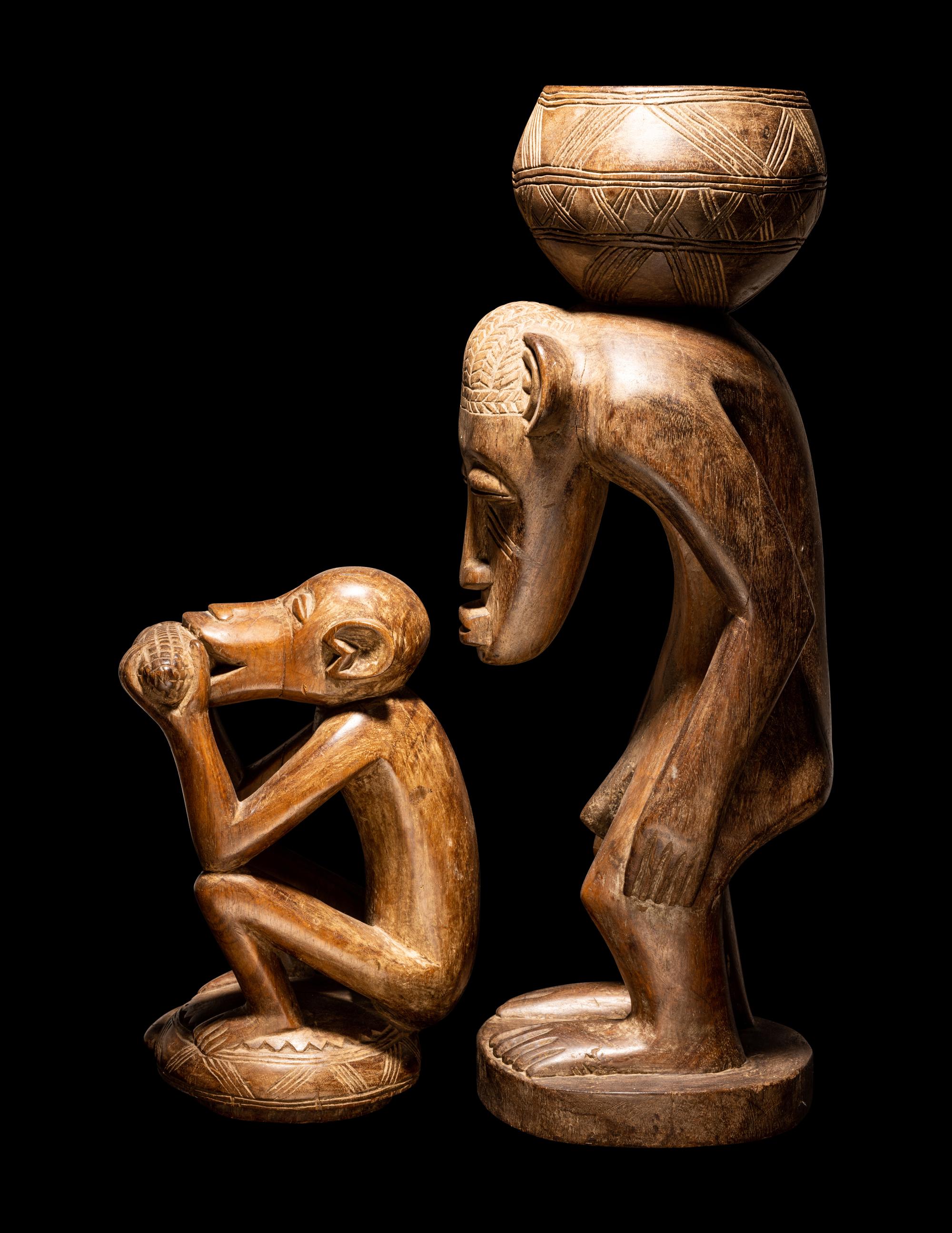 Two African Wood Figures