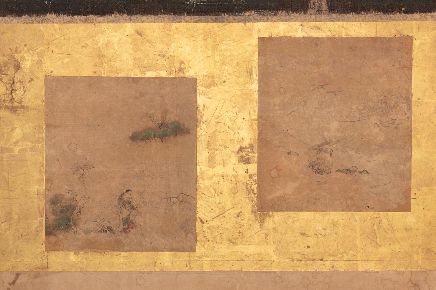 A Japanese Six-Panel Floor Screen