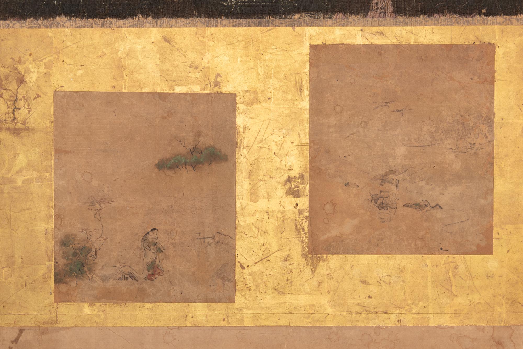 A Japanese Six-Panel Floor Screen