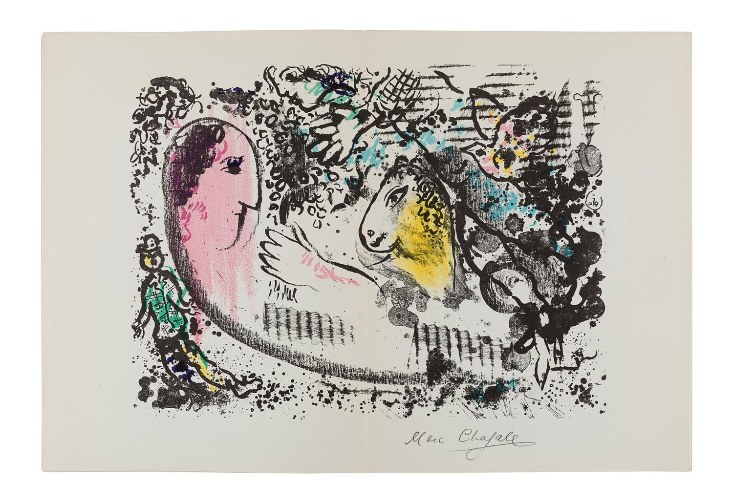[DERRIÈRE LE MIROIR - CHAGALL]. Derrière Le Miroir. No. 27/28 March/April 1950. Paris: Maeght Éditeur, 1950.