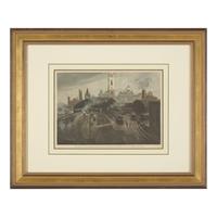 [Philadelphia] Group of 8 views and scenes of Philadelphia and Pennsylvania