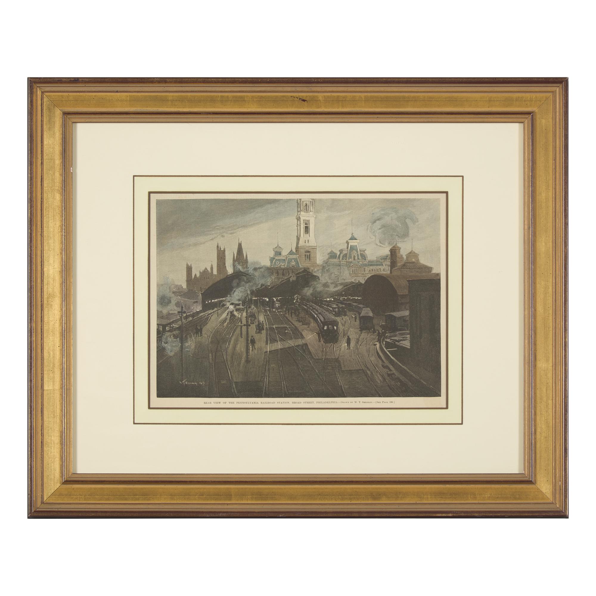 [Philadelphia] Group of 8 views and scenes of Philadelphia and Pennsylvania