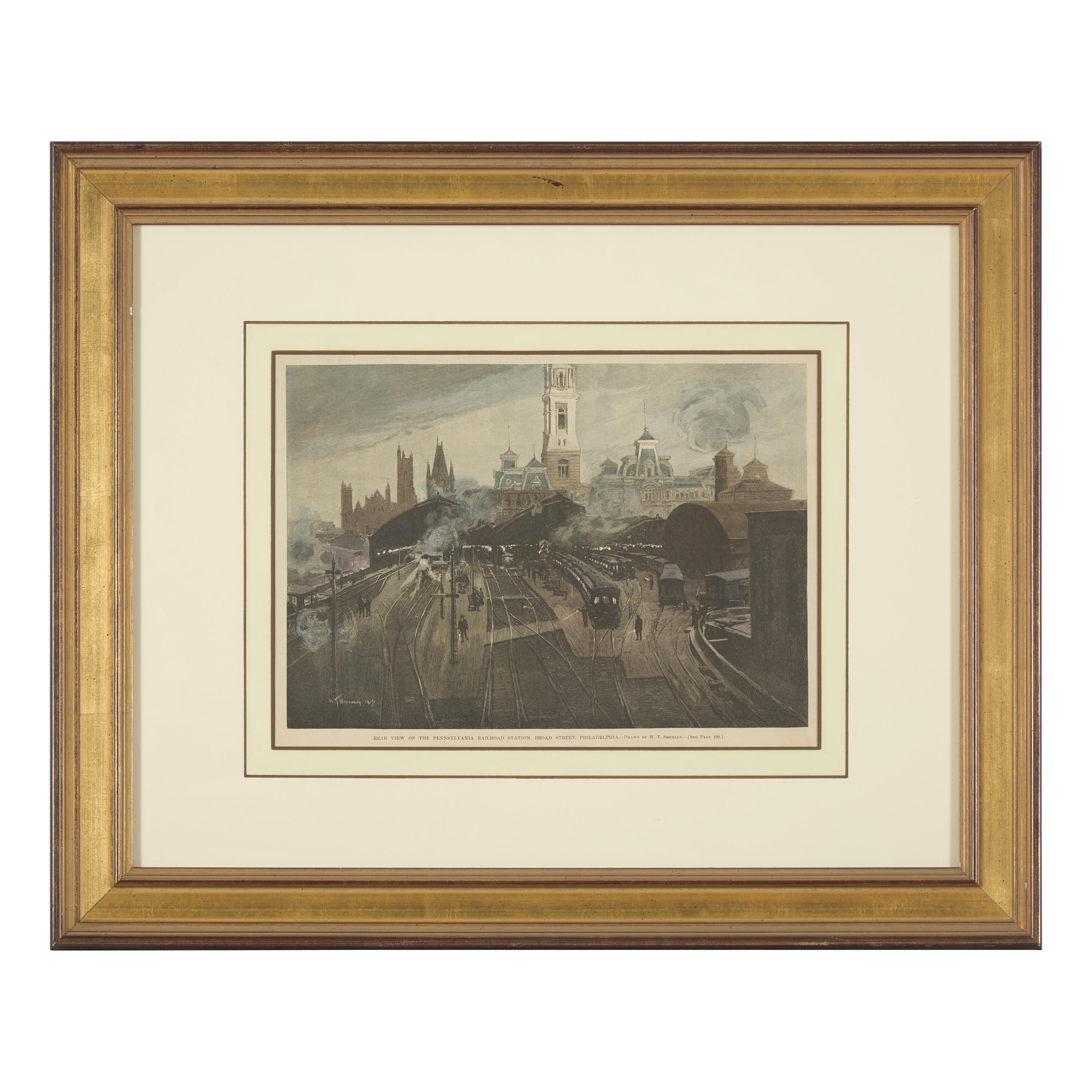 [Philadelphia] Group of 8 views and scenes of Philadelphia and Pennsylvania