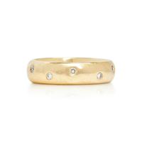 YELLOW GOLD AND DIAMOND BAND