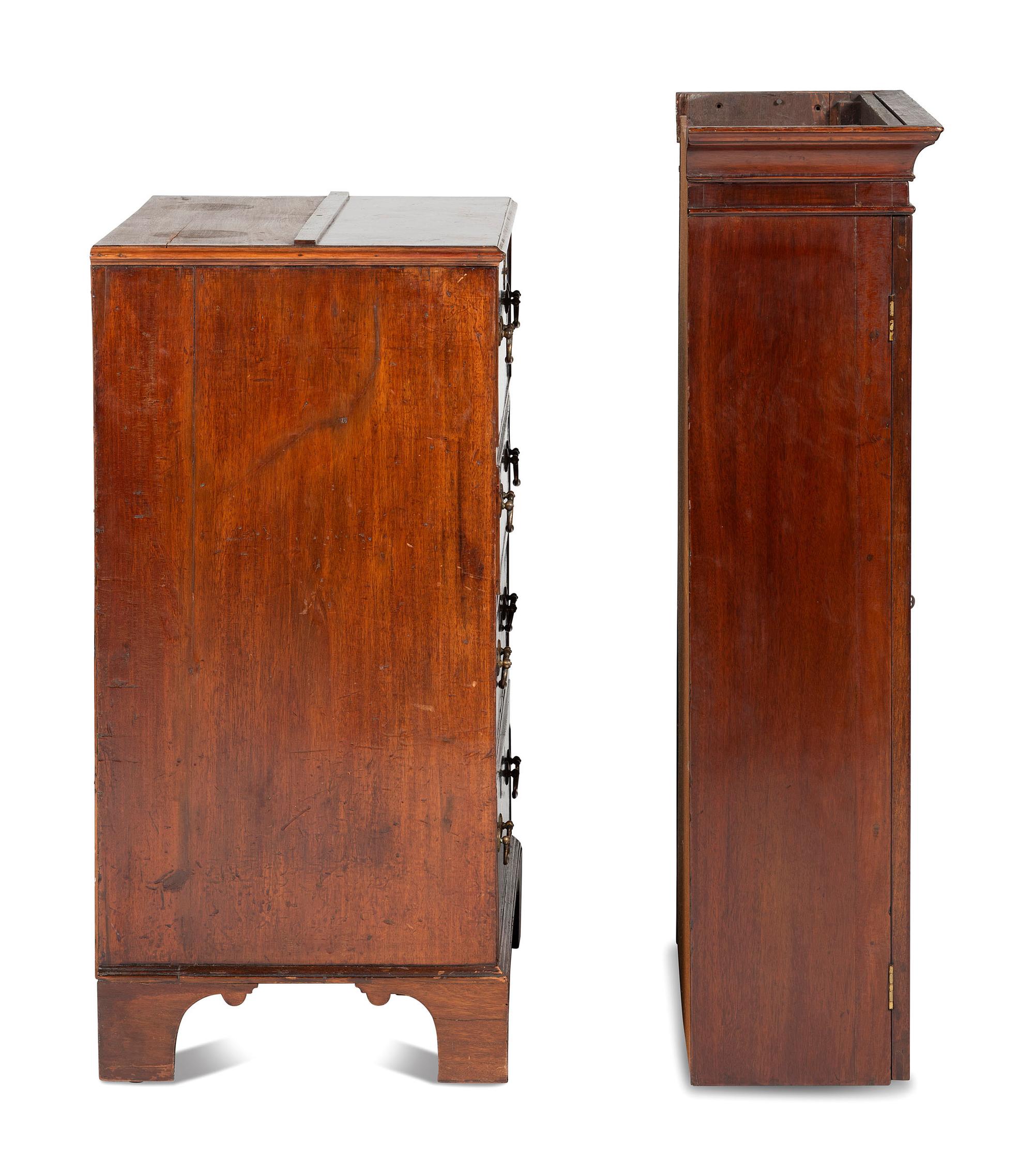 A Regency Style Mahogany Bureau Bookcase