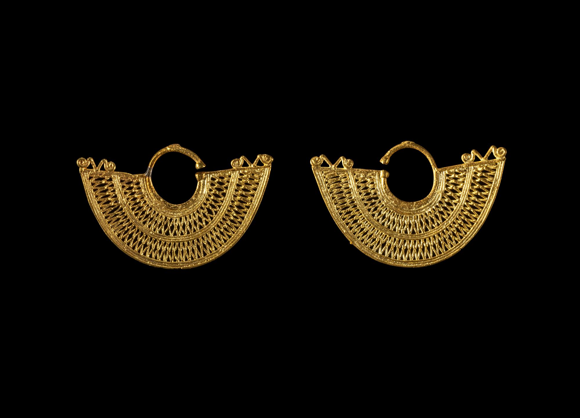 A Pair of Sinu Gold Earrings