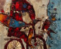 Théo Tobiasse, (French, 1927–2012), Le Colporteur et son toro