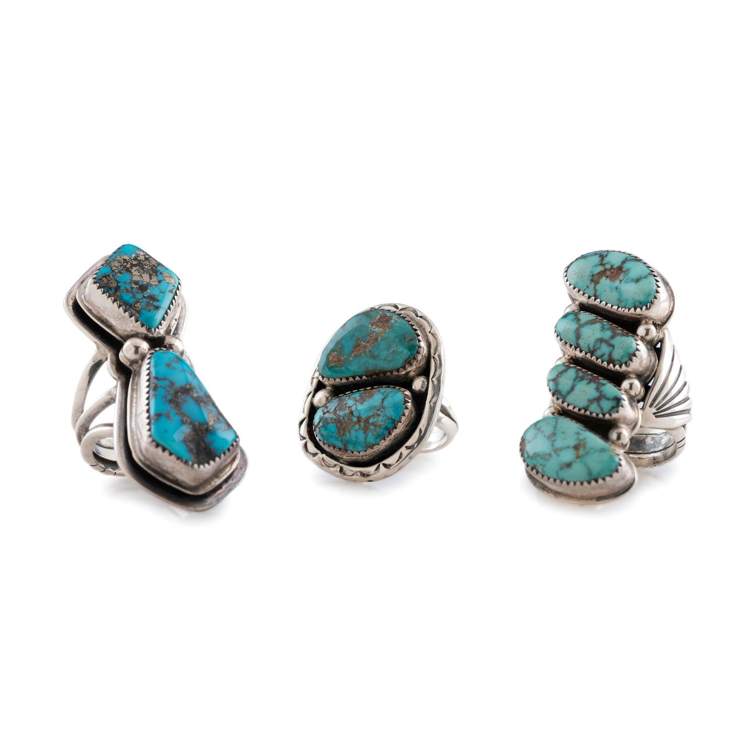 Sterling Silver and Turquoise Rings
